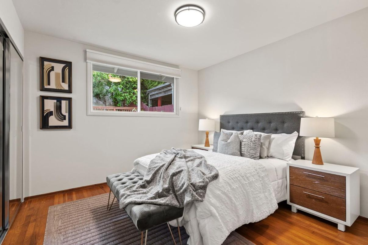 Bedroom, Interior, Wood Texture Flooring