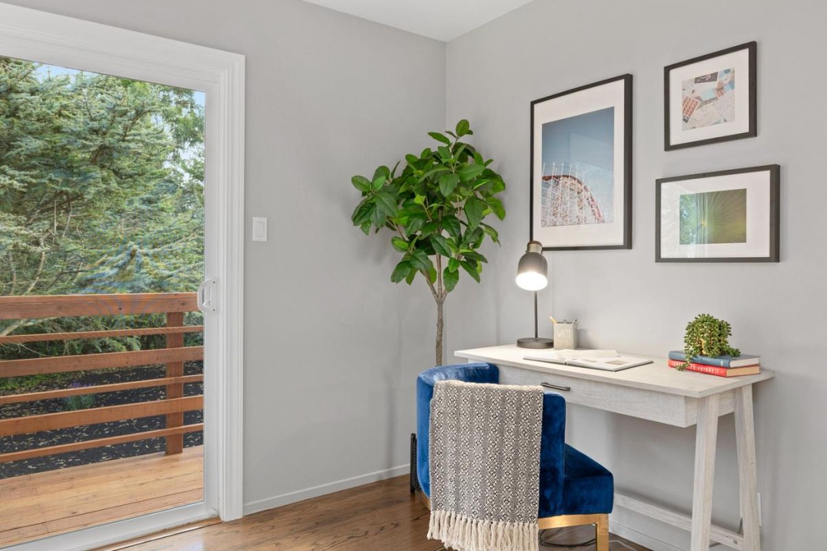 Home Office, Interior, Wood Texture Flooring