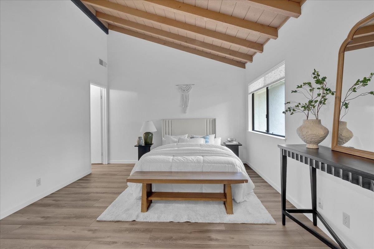 Bedroom, Interior, Wooden Beams, Wooden Ceilings, Wood Texture Flooring
