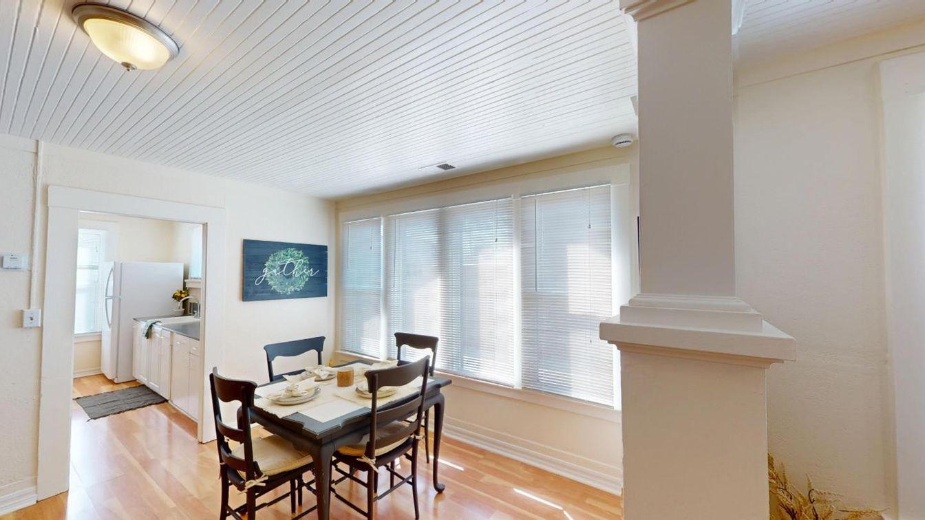 Dining room, Interior, Wood Texture Flooring