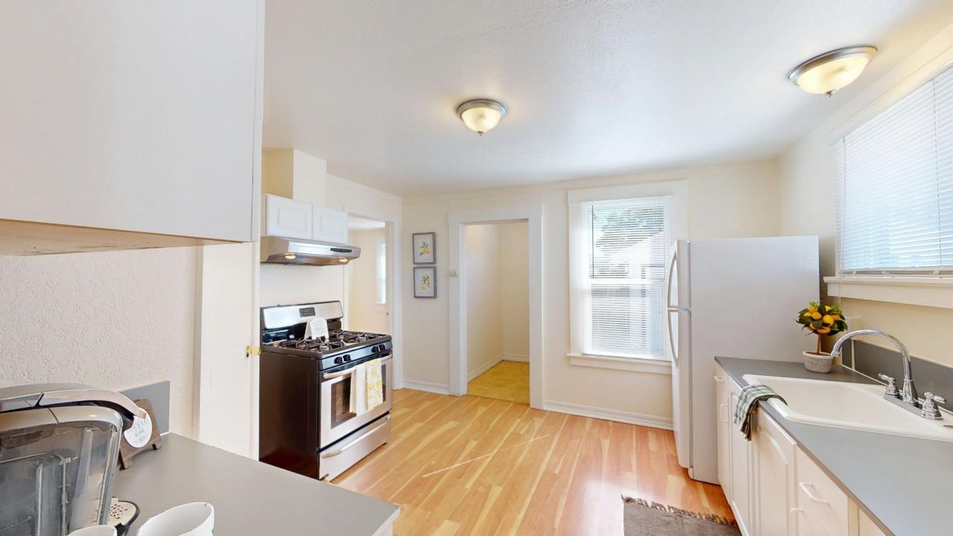Interior, Kitchen, Wood Texture Flooring