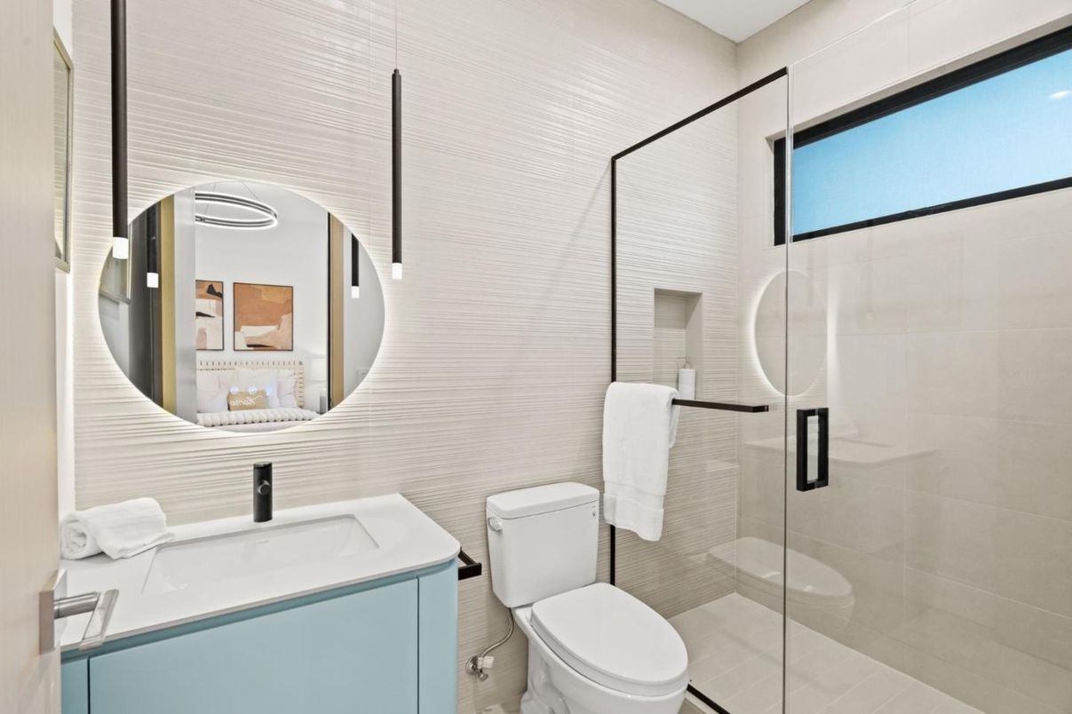 Bathroom, Glass Shower, Interior