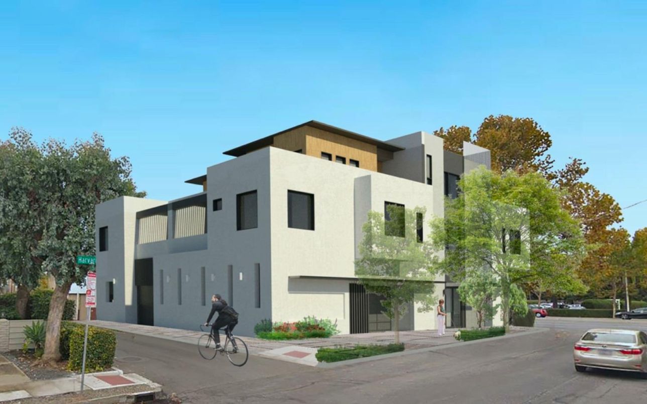 Attached, Exterior, Facade, Modern