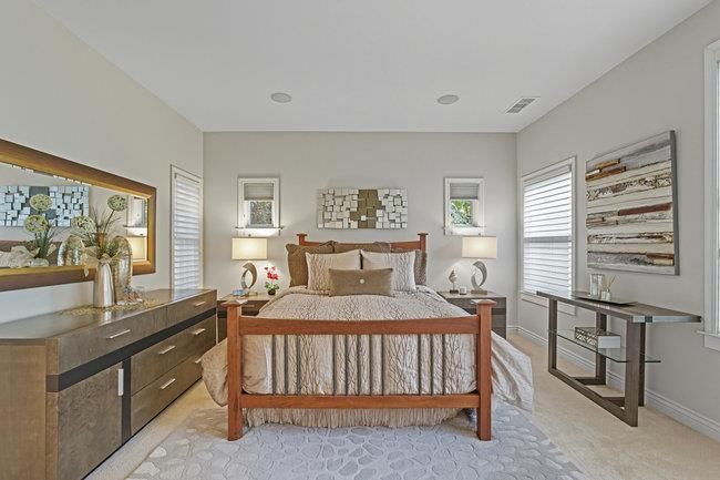 Bedroom, Interior, Recessed Lighting