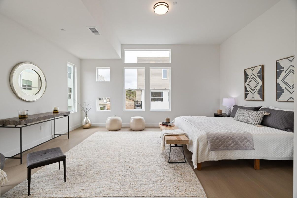Bedroom, Interior, Wood Texture Flooring