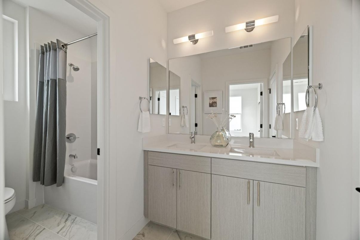 Bathroom, Dual Sink Vanities, Interior, Marble