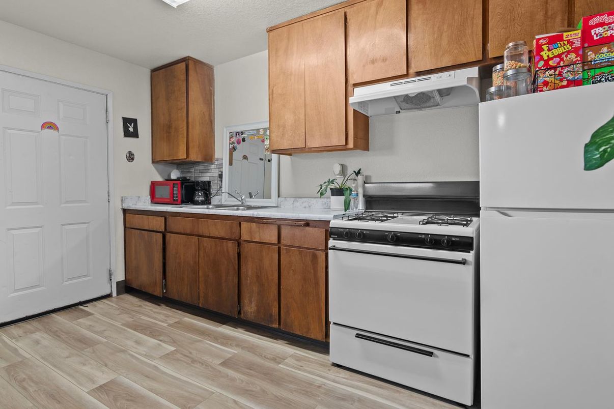 Interior, Kitchen, Wood Texture Flooring