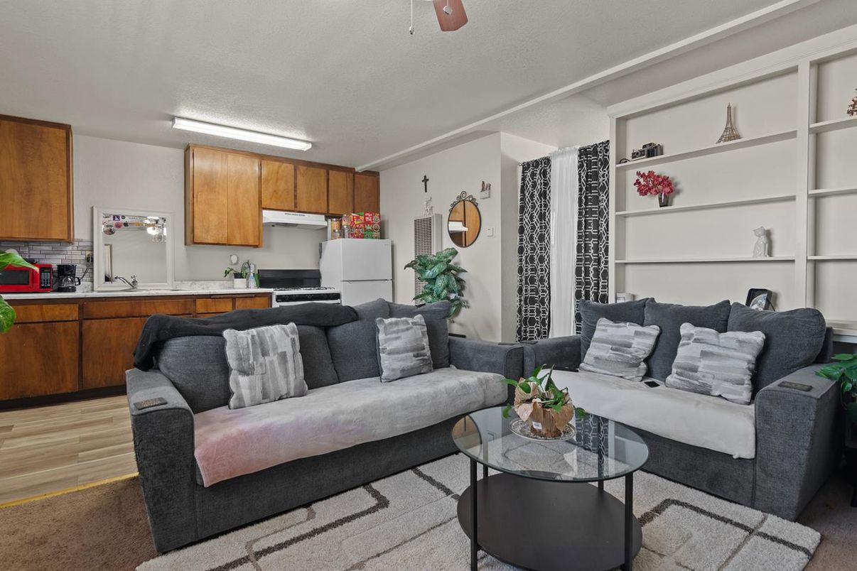 Interior, Kitchen, Living room, Wood Texture Flooring