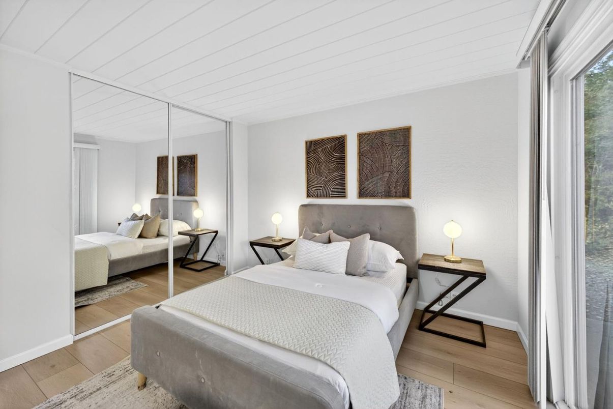 Bedroom, Interior, Wood Texture Flooring