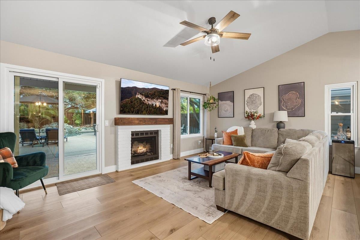 Fireplace, Interior, Living room, Wood Texture Flooring