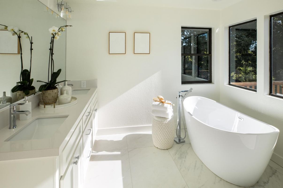 Bathroom, Free Standing Baths, Interior, Marble