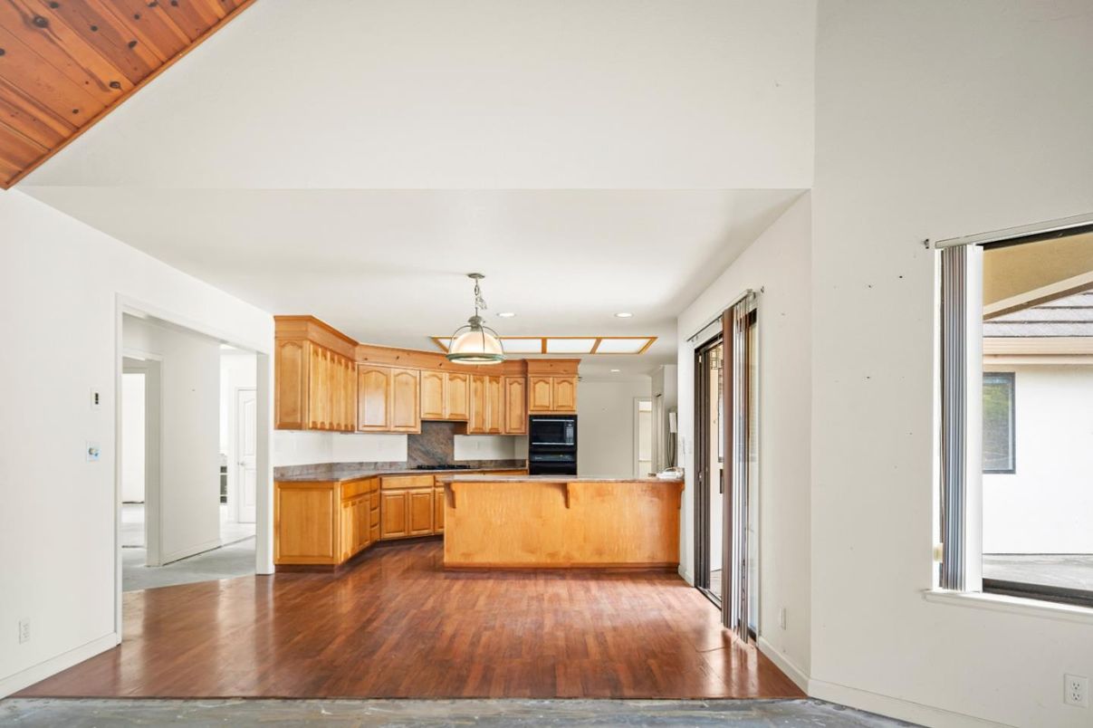 Interior, Kitchen, Wood Texture Flooring