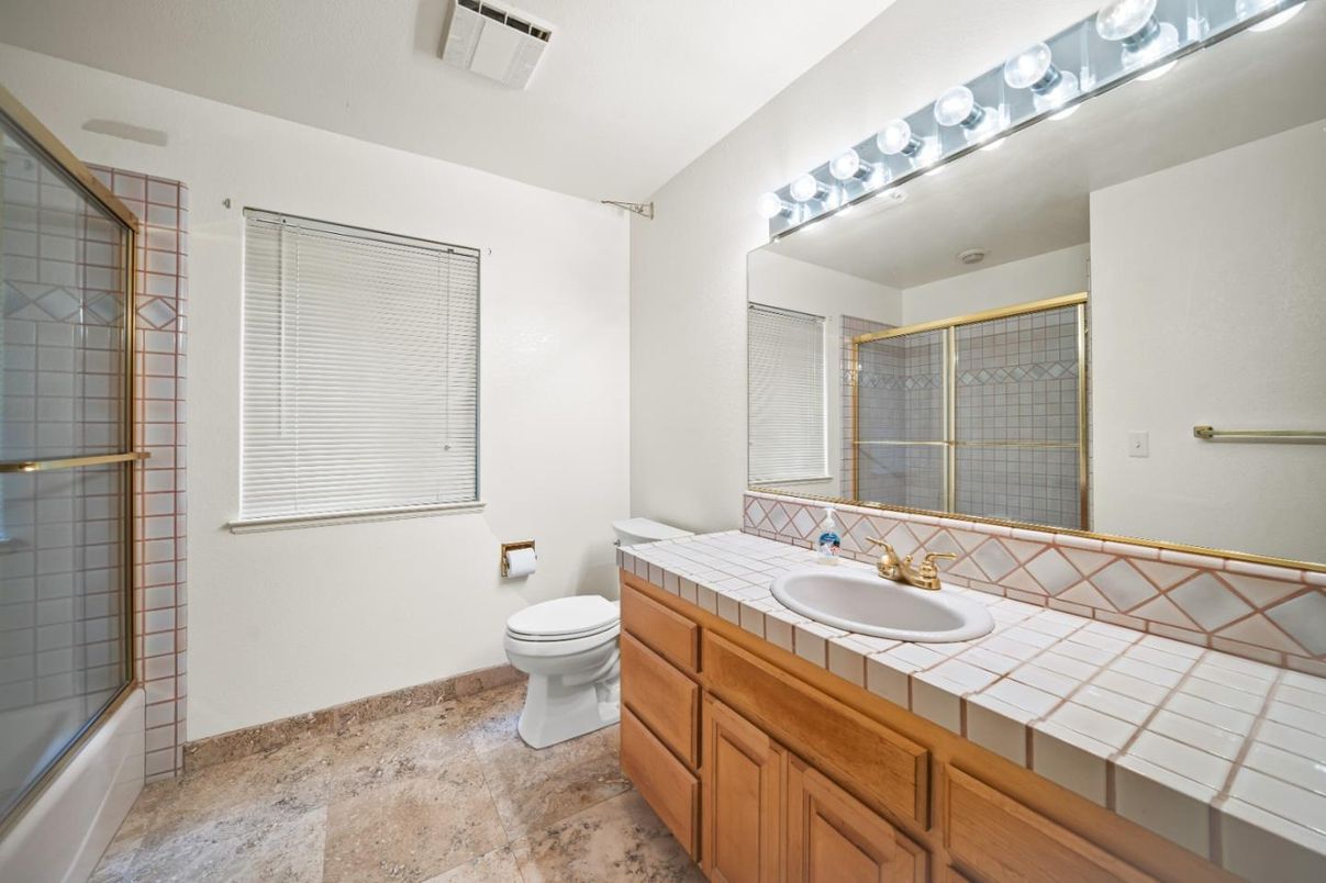 Bathroom, Glass Shower, Interior, Tile Countertops