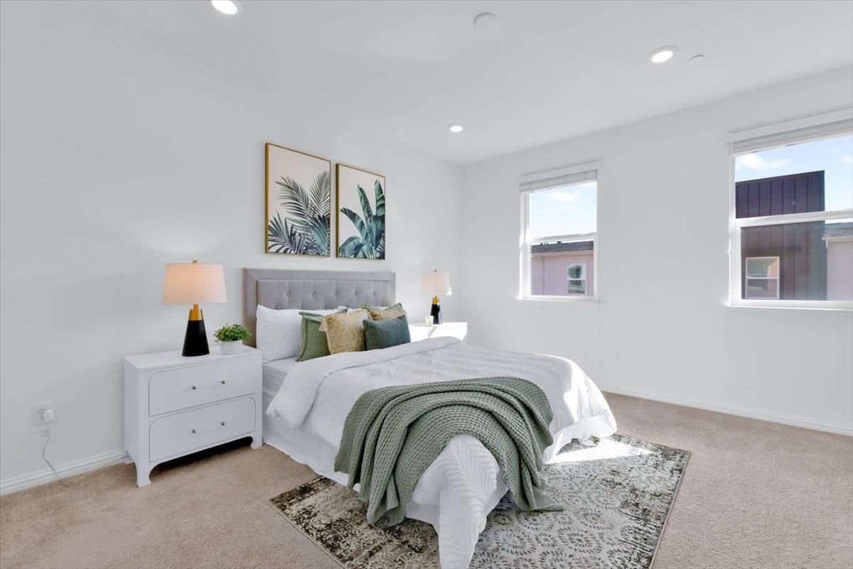 Bedroom, Interior, Recessed Lighting