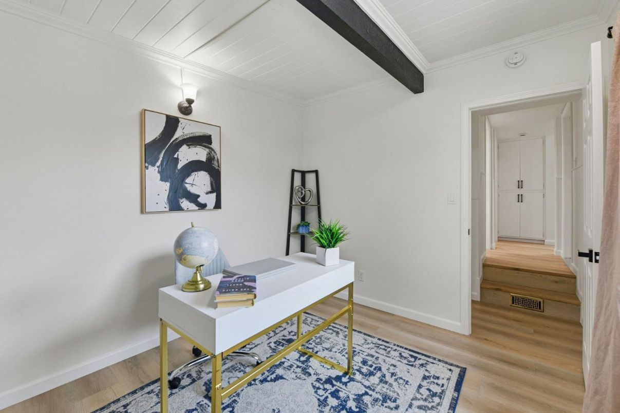 Home Office, Interior, Wood Texture Flooring