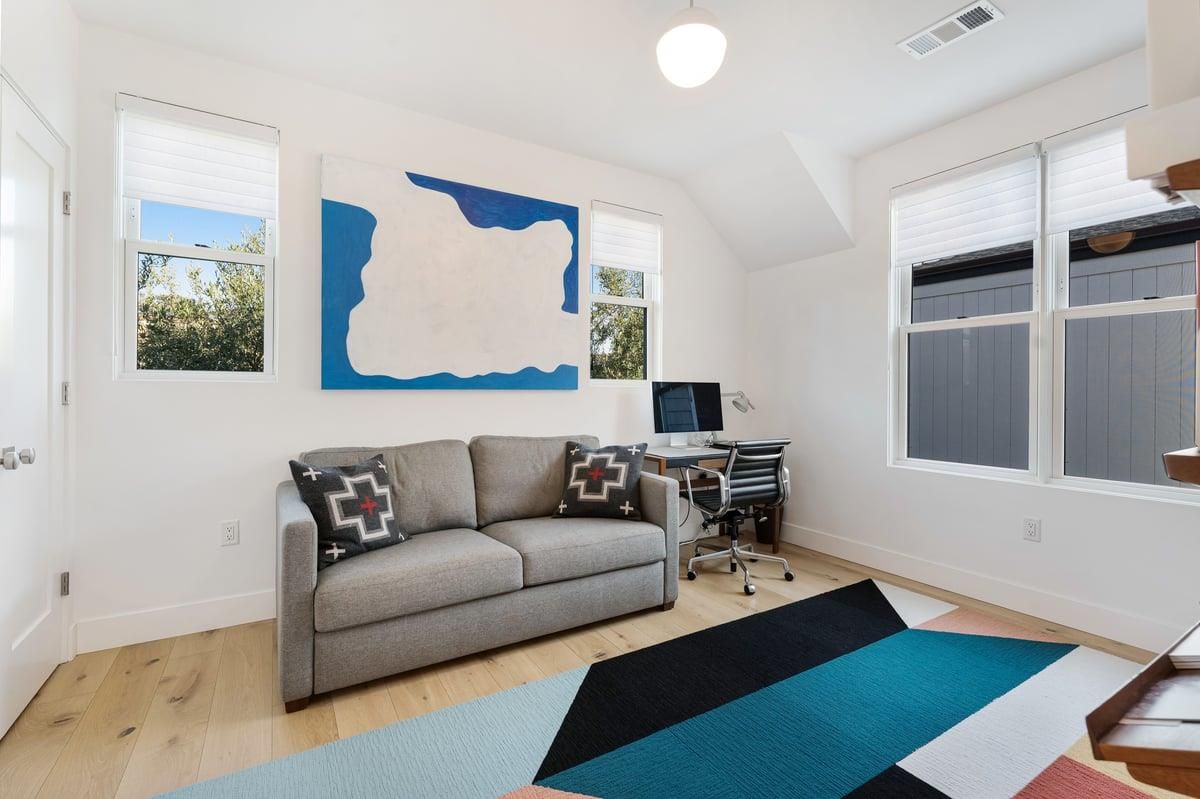 Home Office, Interior, Wood Texture Flooring