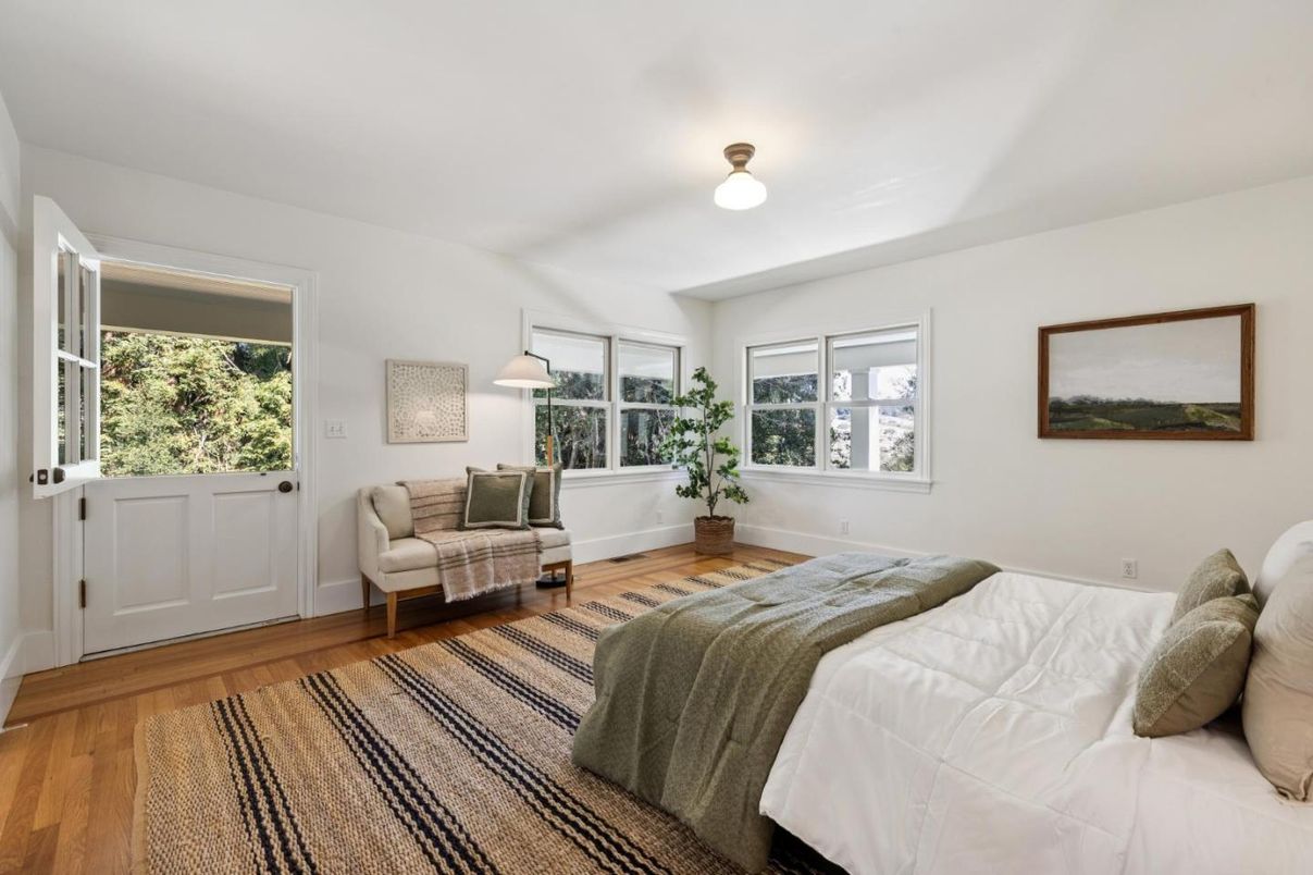 Bedroom, Interior, Wood Texture Flooring