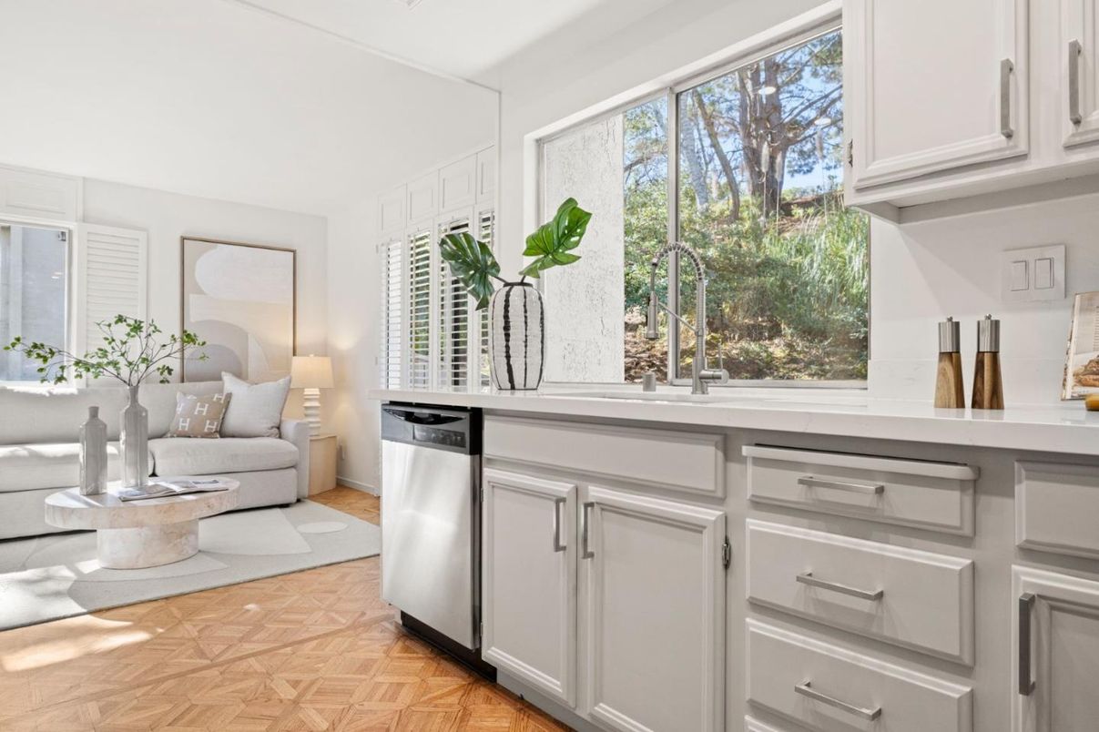 Interior, Kitchen, Wood Texture Flooring