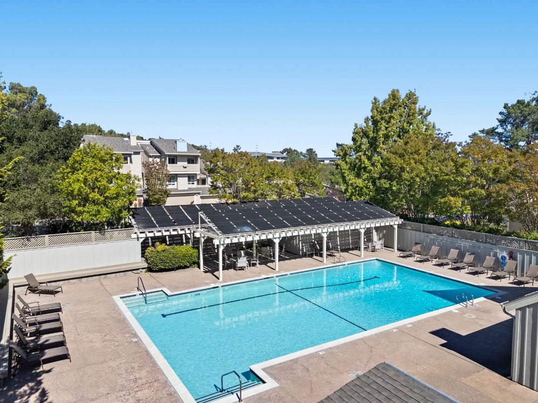 Exterior, Pool, Solar Panels