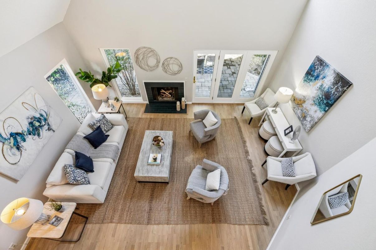 Fireplace, Interior, Living room, Wood Texture Flooring