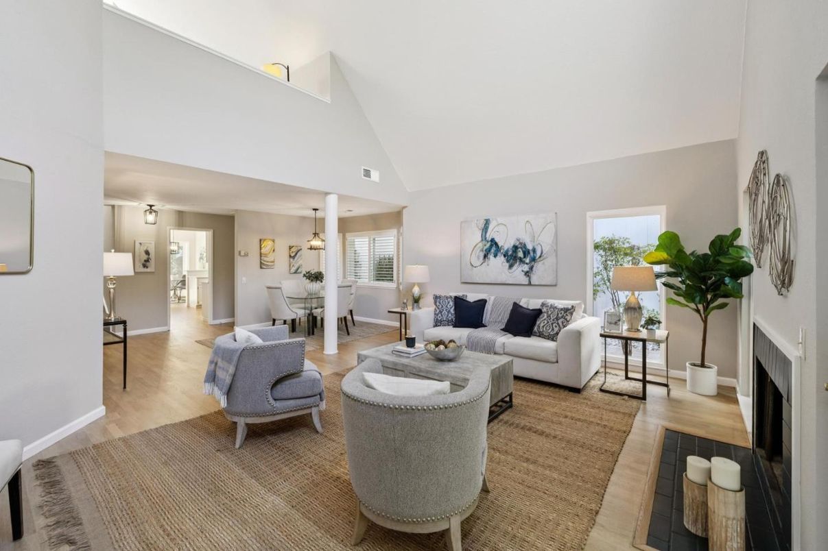 Chandelier, Dining room, Fireplace, Interior, Living room, Wood Texture Flooring