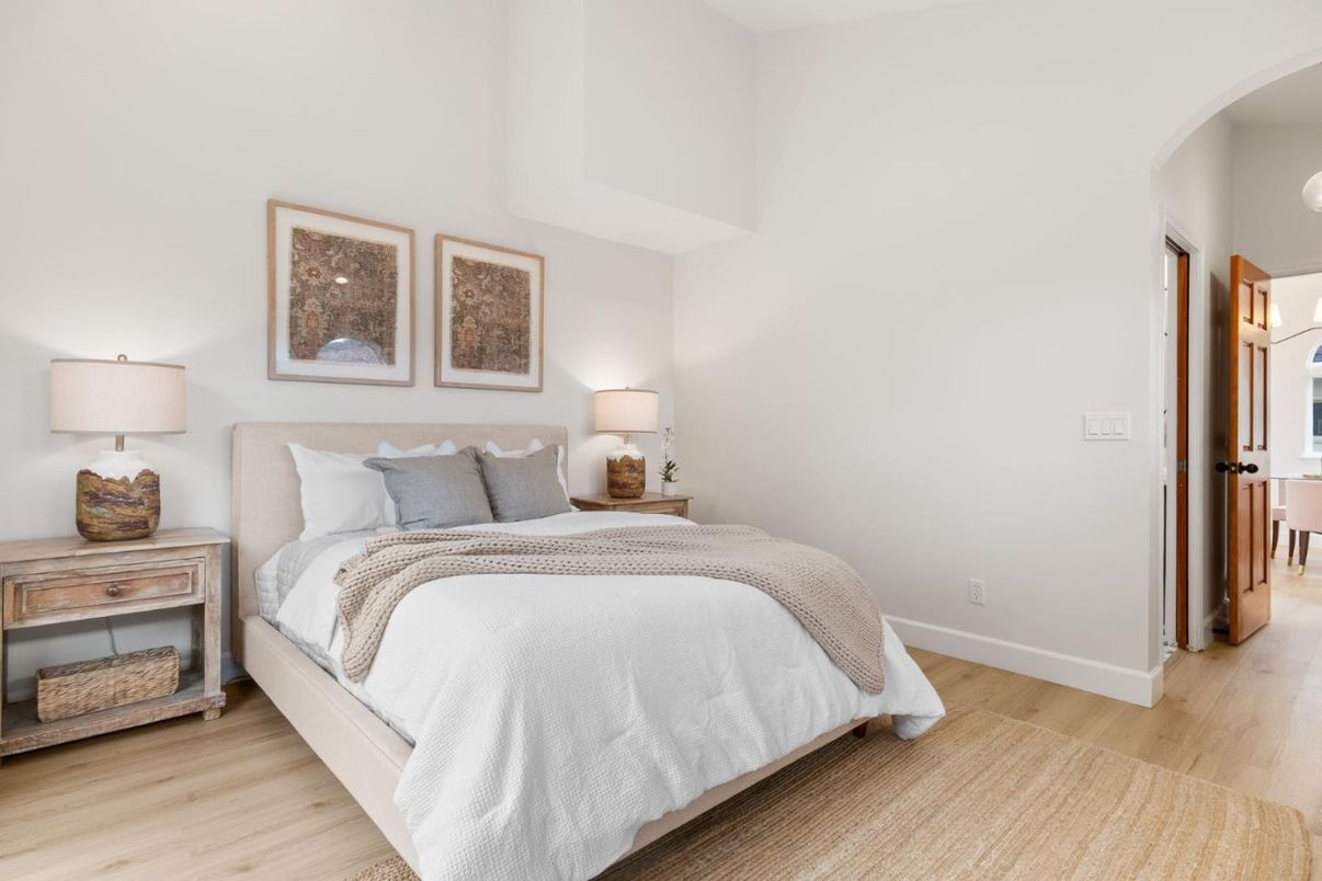 Bedroom, Interior, Wood Texture Flooring