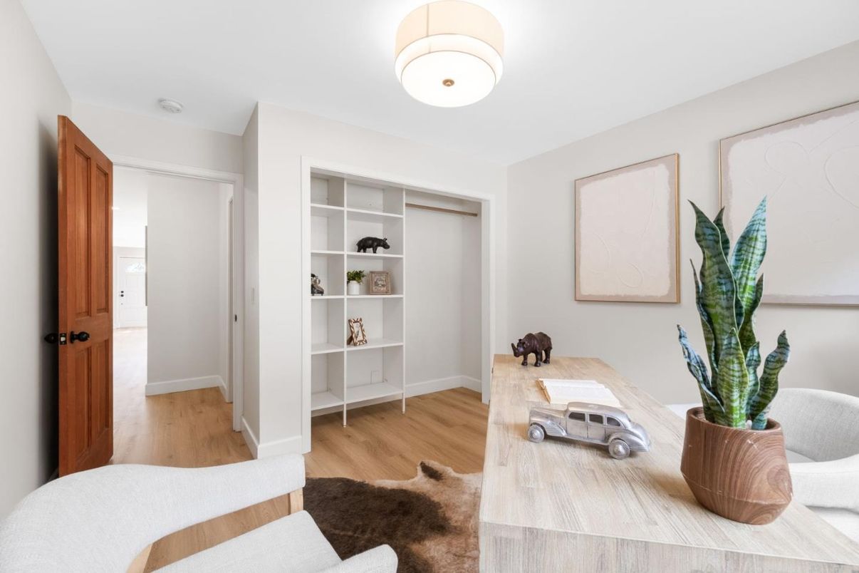 Home Office, Interior, Wood Texture Flooring