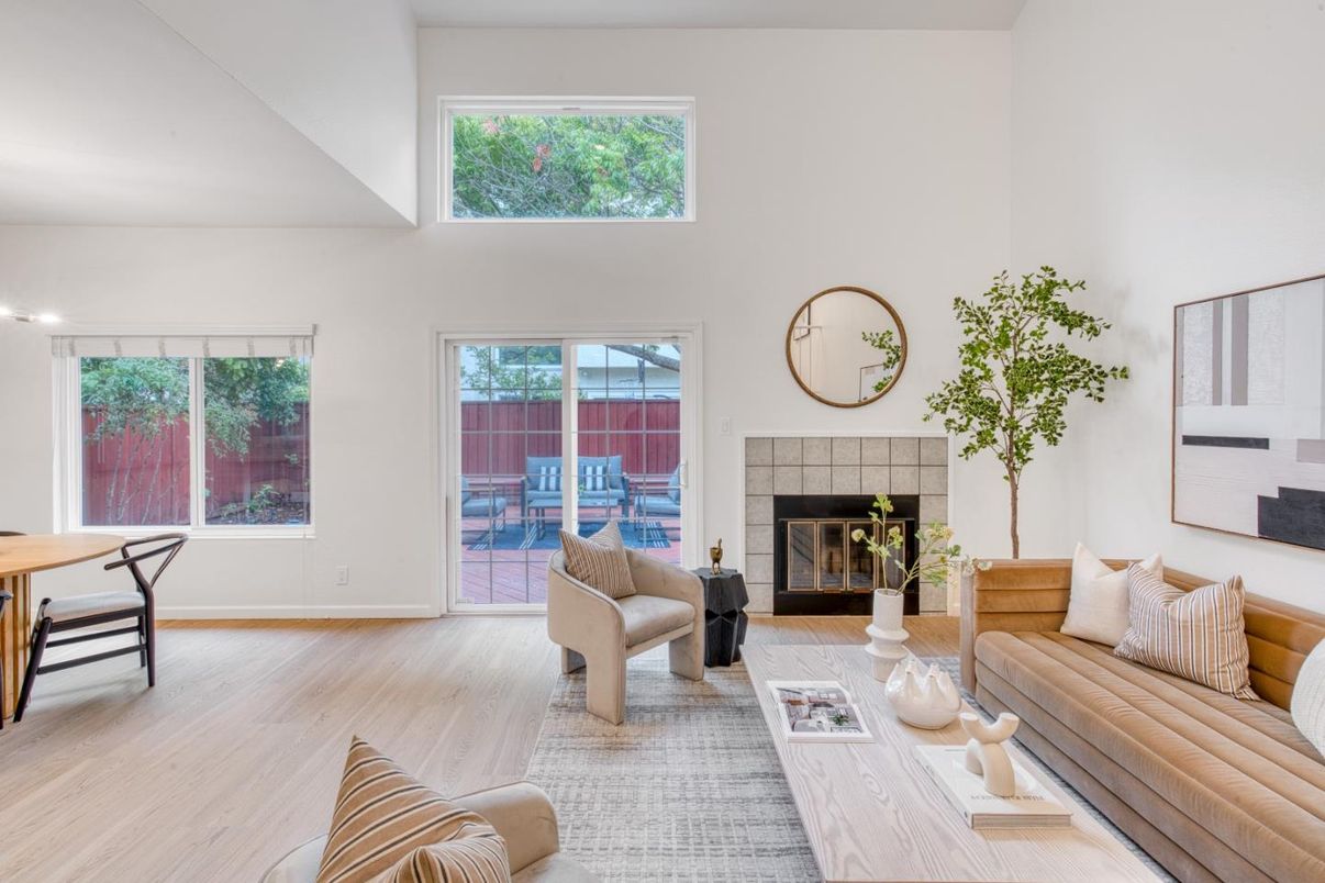 Fireplace, Interior, Living room, Wood Texture Flooring
