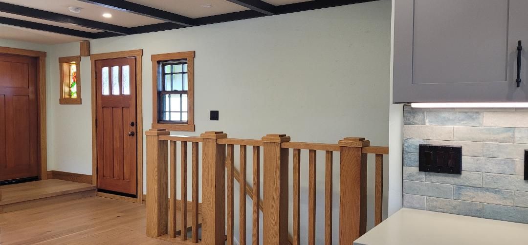 Fireplace, Interior, Recessed Lighting, Wood Texture Flooring