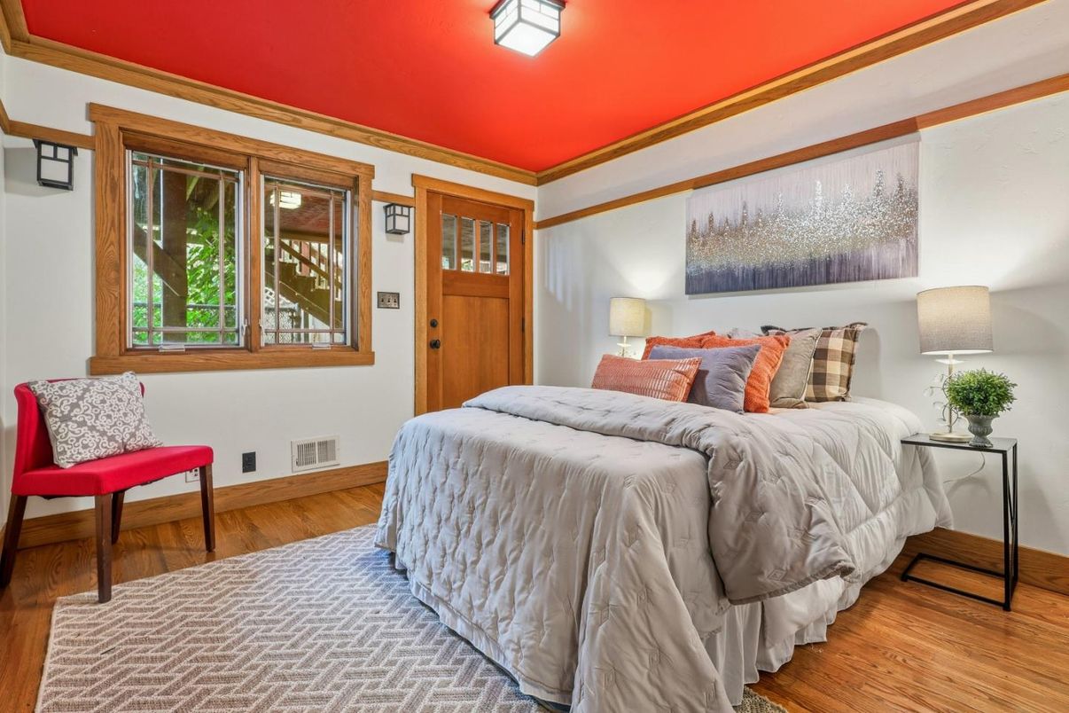 Bedroom, Interior, Wood Texture Flooring