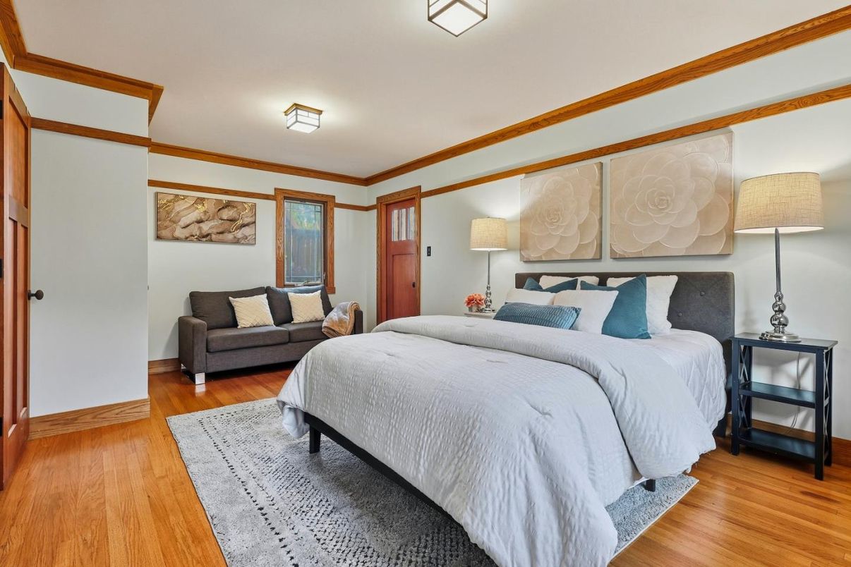 Bedroom, Interior, Wood Texture Flooring