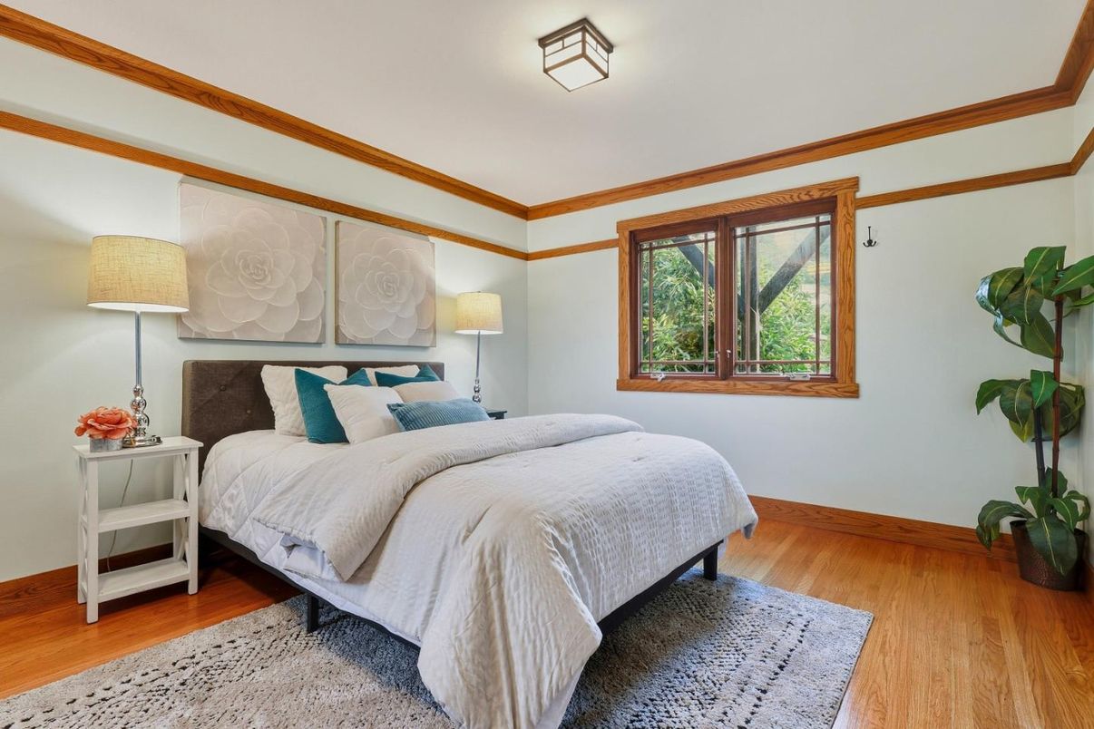 Bedroom, Interior, Wood Texture Flooring