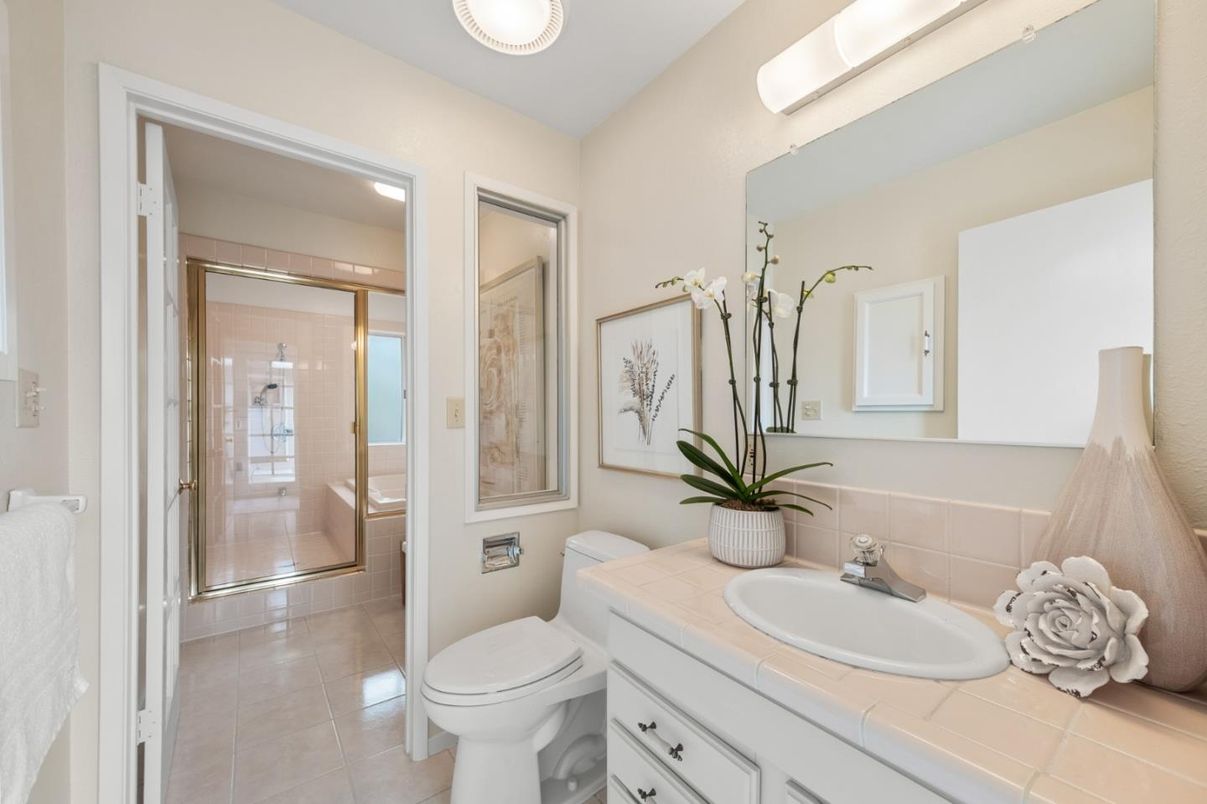 Bathroom, Glass Shower, Interior, Tile Countertops