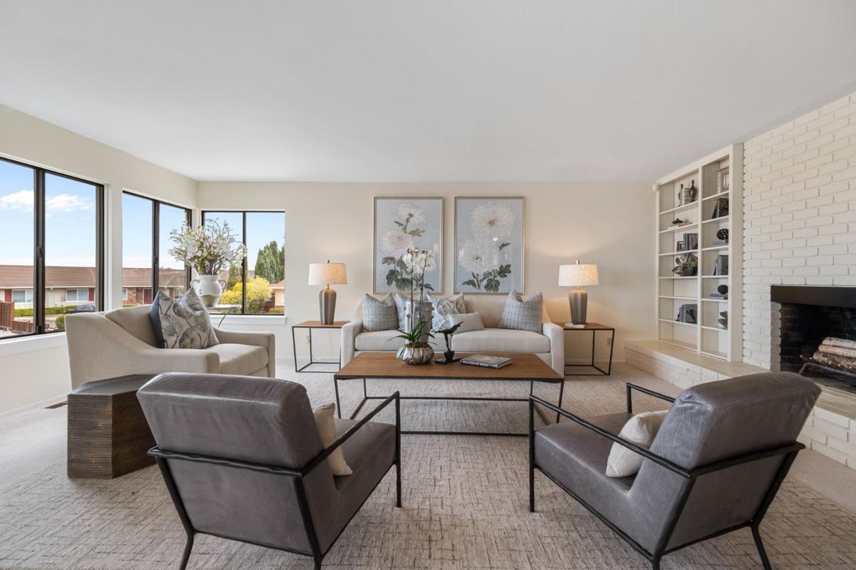 Fireplace, Interior, Living room, Stone Walls