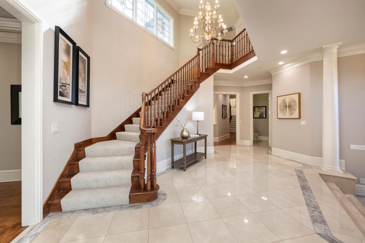 Chandelier, Interior, Recessed Lighting