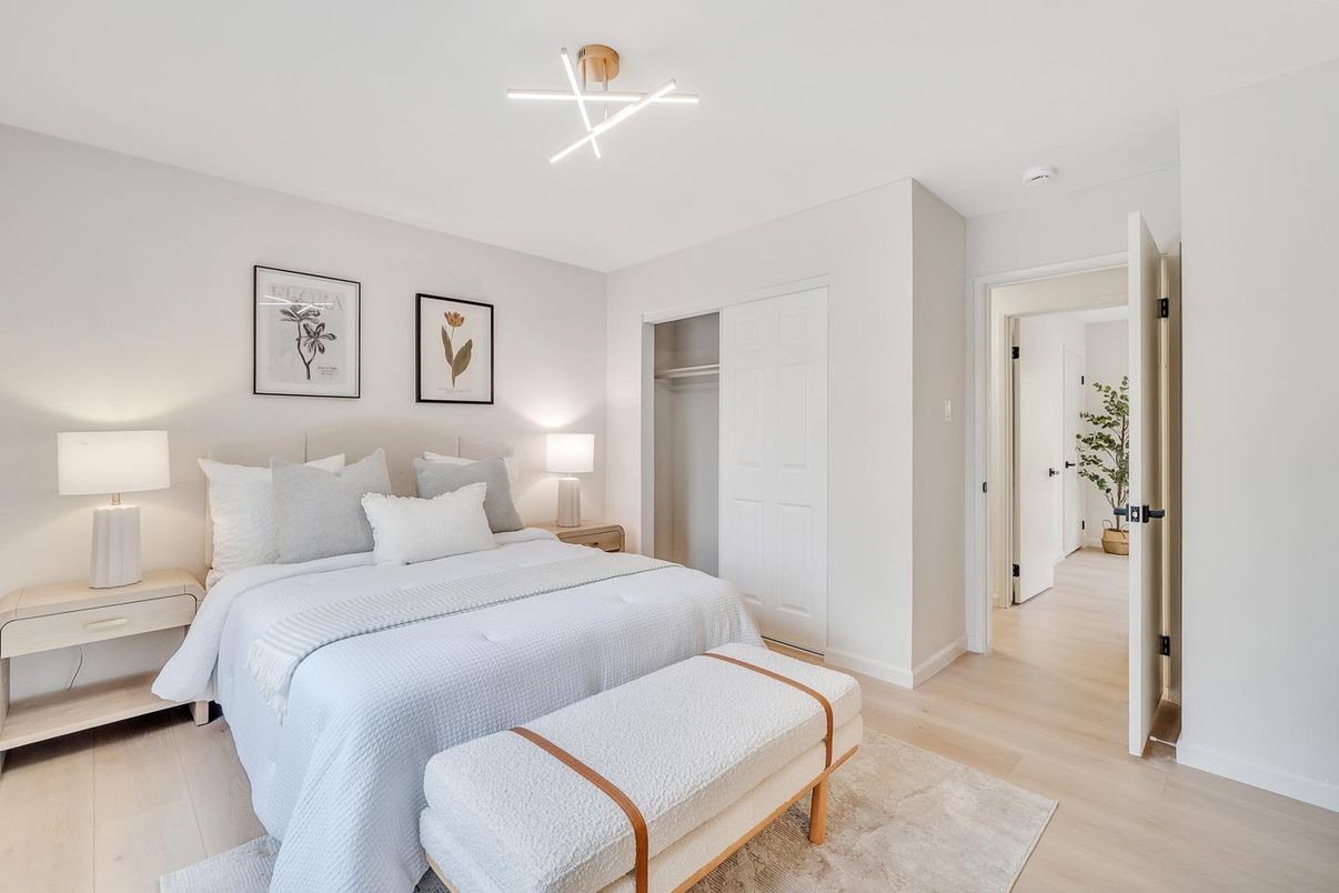Bedroom, Interior, Wood Texture Flooring