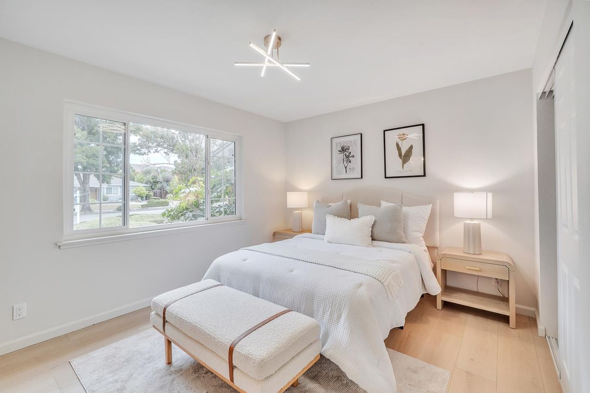 Bedroom, Interior, Wood Texture Flooring