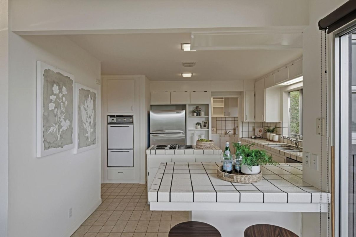 Interior, Kitchen, Stainless Steel Appliances, Tile Countertops