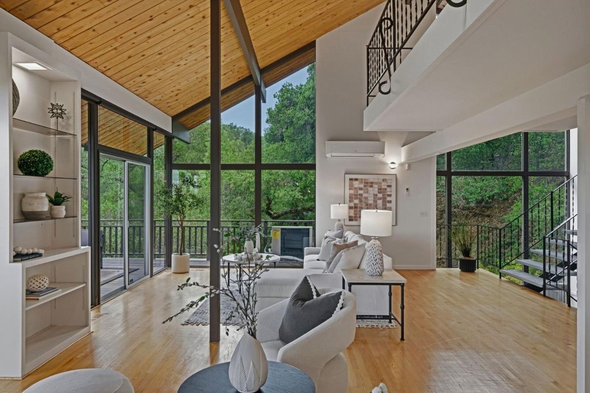 Interior, Living room, Sun Room, Wooden Ceilings, Wood Texture Flooring