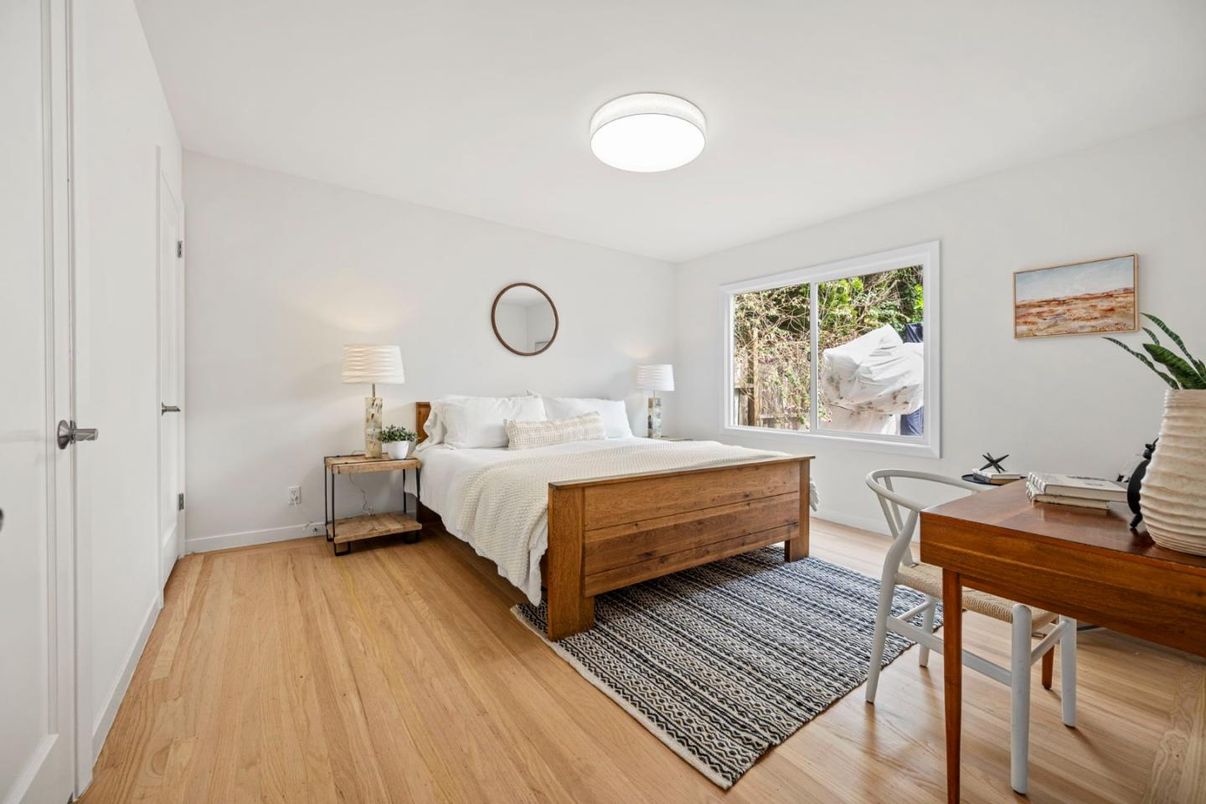 Bedroom, Home Office, Interior, Wood Texture Flooring