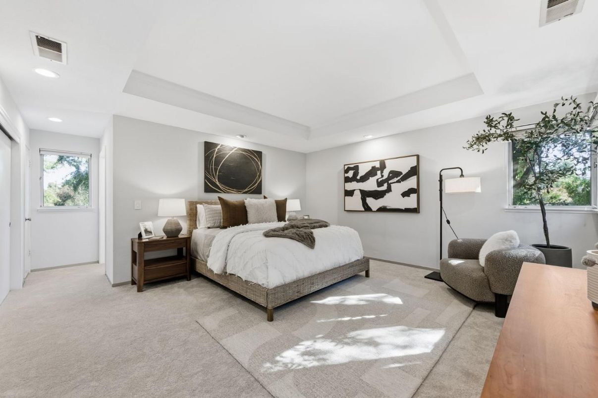 Bedroom, Interior, Recessed Lighting