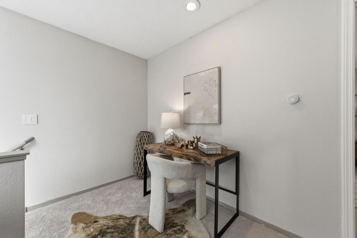 Home Office, Interior, Recessed Lighting