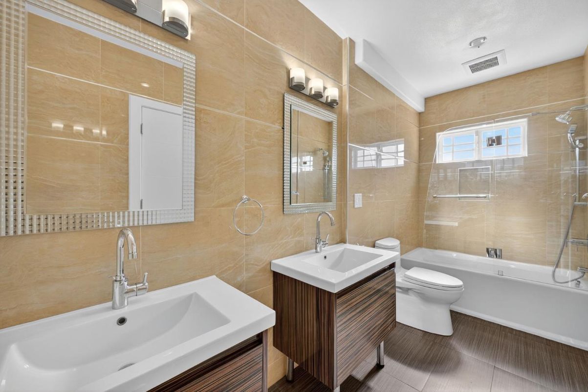 Bathroom, Dual Sink Vanities, Glass Shower, Interior