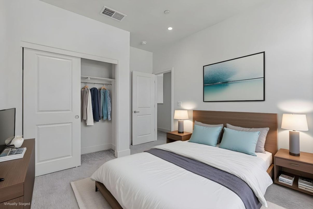 Bedroom, Interior, Recessed Lighting