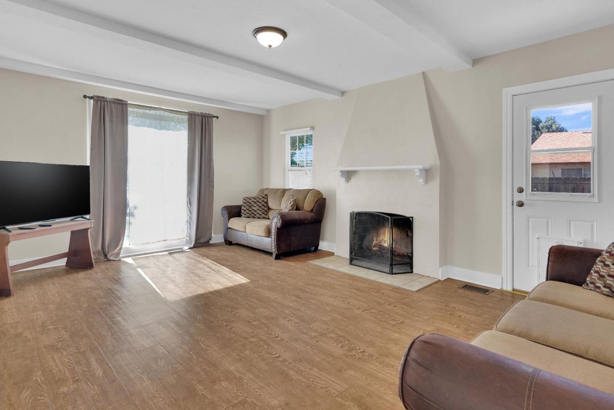 Fireplace, Interior, Living room, Wood Texture Flooring