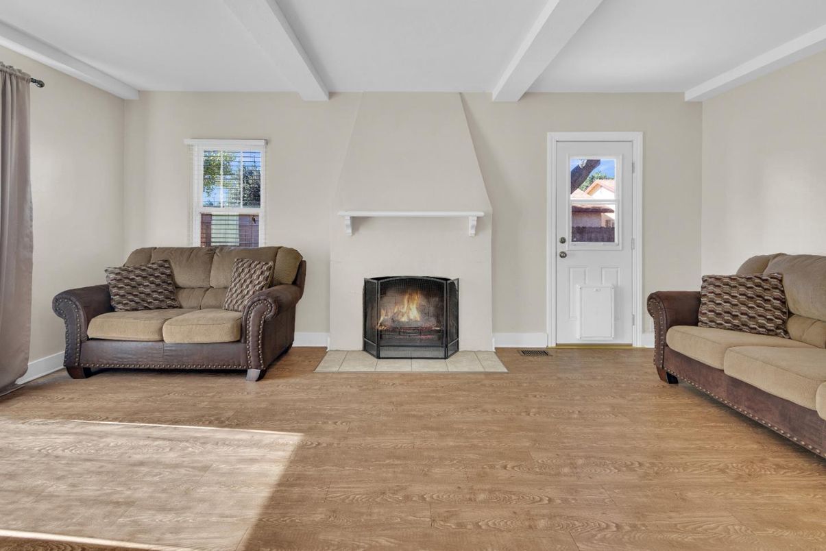 Fireplace, Interior, Wood Texture Flooring
