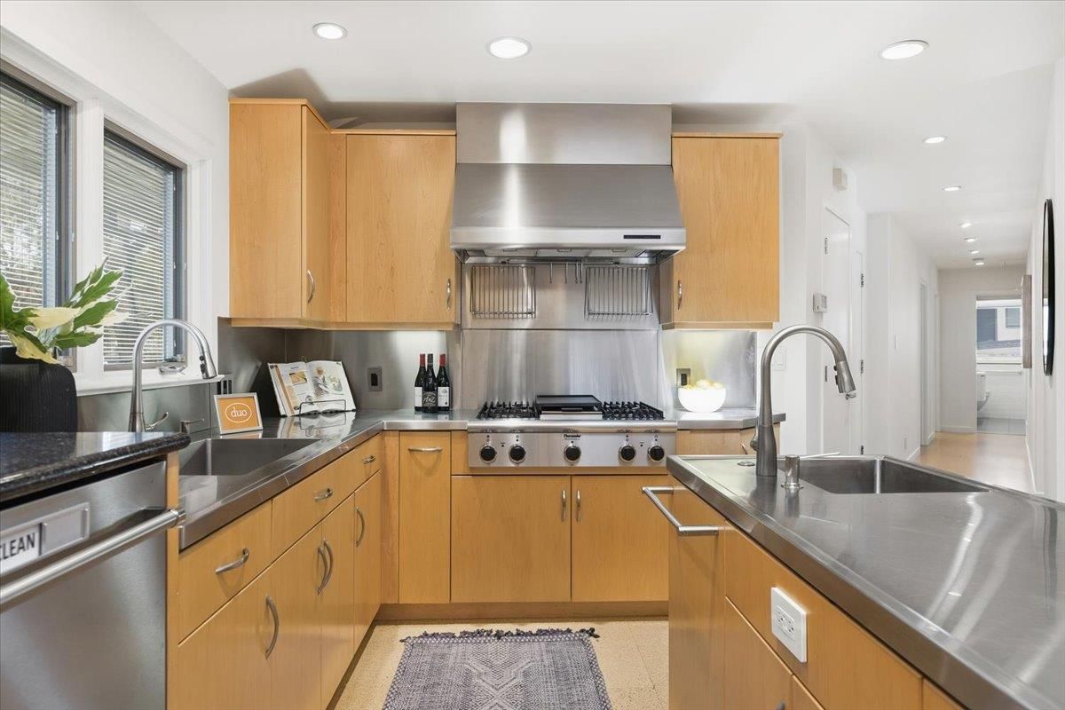 Interior, Kitchen, Recessed Lighting, Stainless Steel Appliances