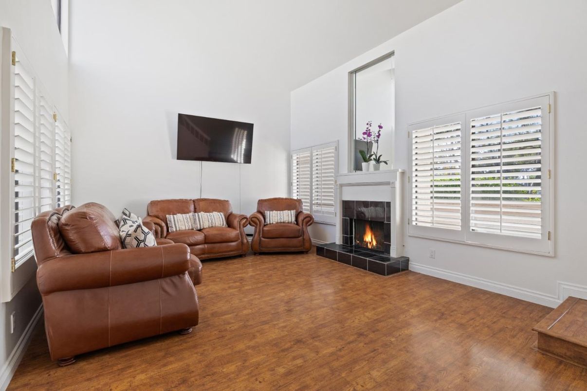 Fireplace, Interior, Living room, Wood Texture Flooring