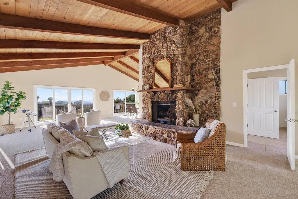 Fireplace, Interior, Living room, Stone Walls, Wooden Beams, Wooden Ceilings