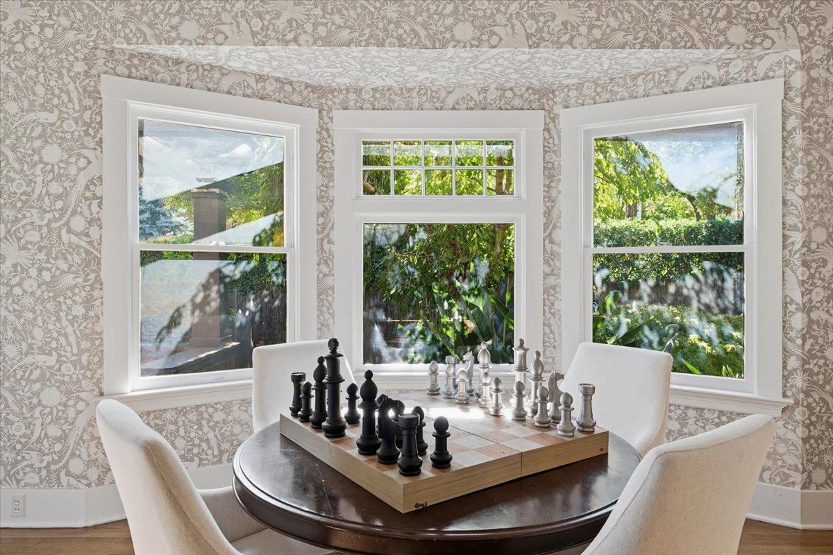 Dining room, Interior, Wood Texture Flooring
